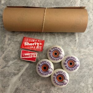 Spitfire Burners White and Purple Skateboard Wheels